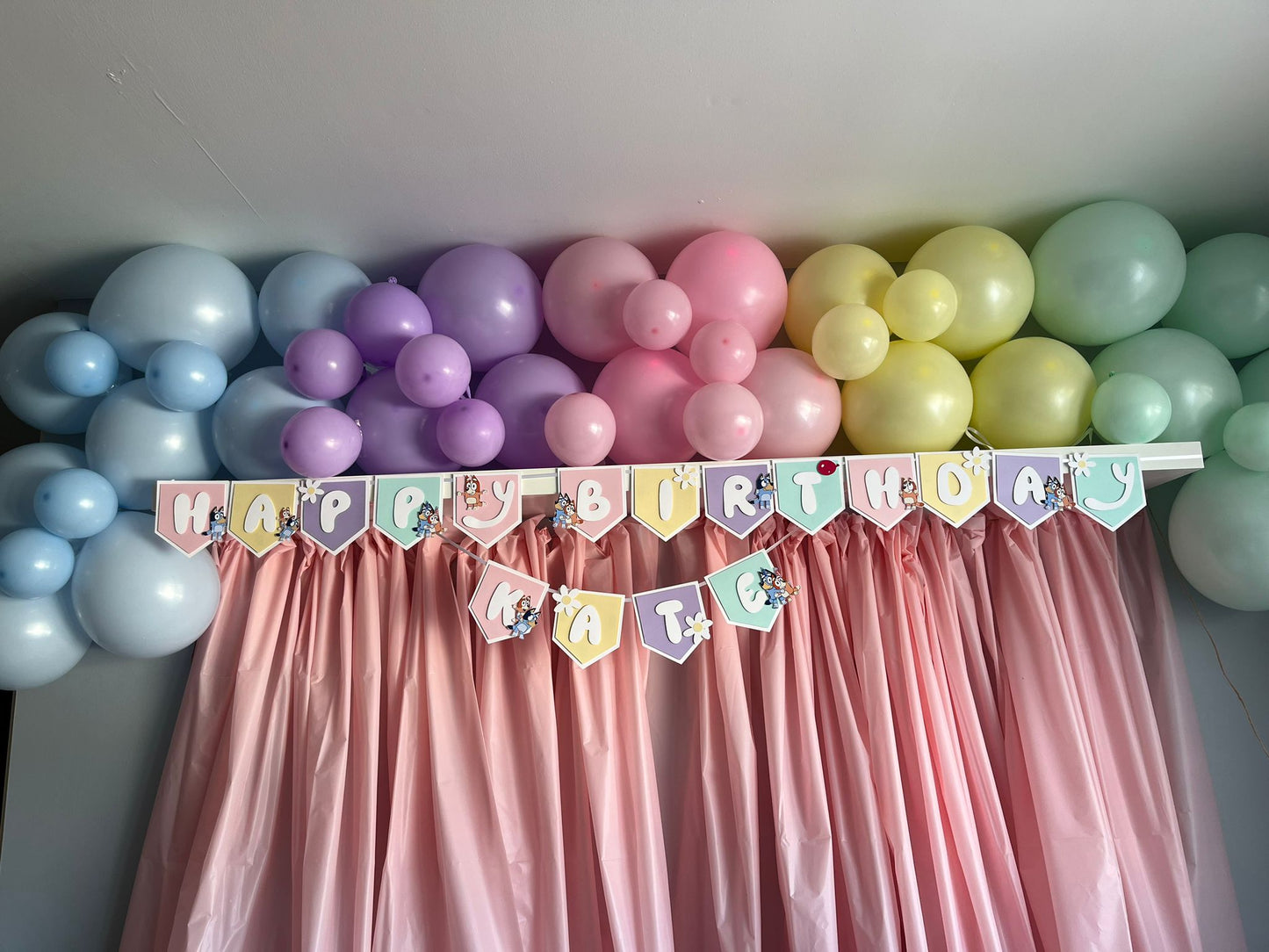 Banner Happy Birthday Bluey