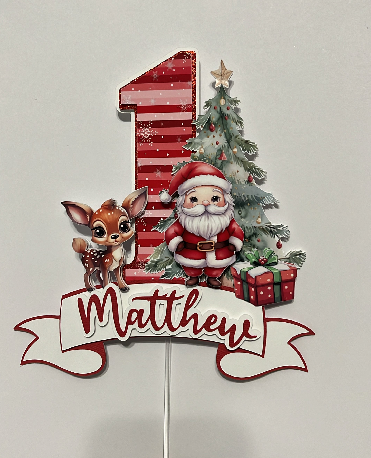 Oh what fun Cake Topper