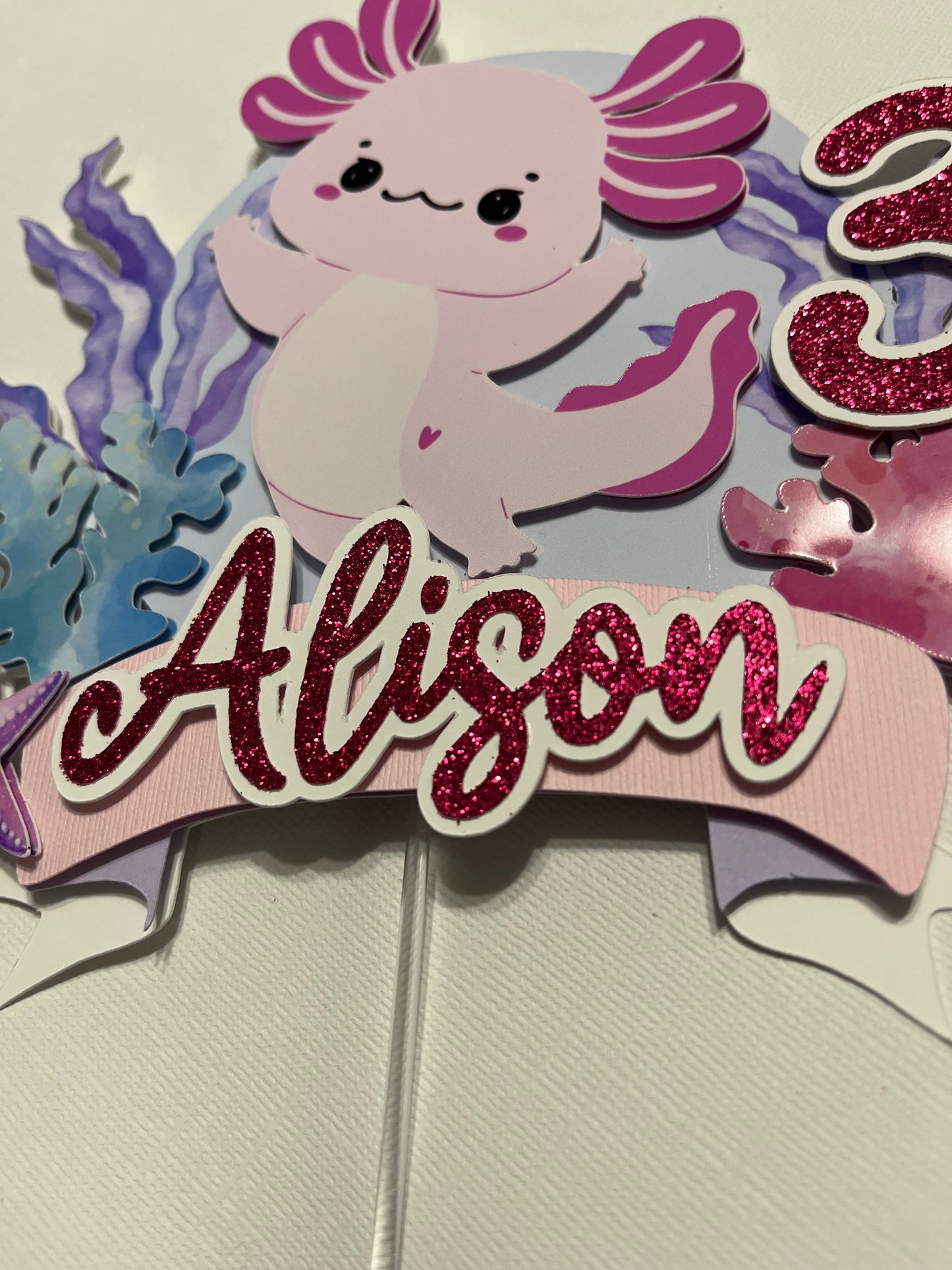 Axolotl Cake Topper