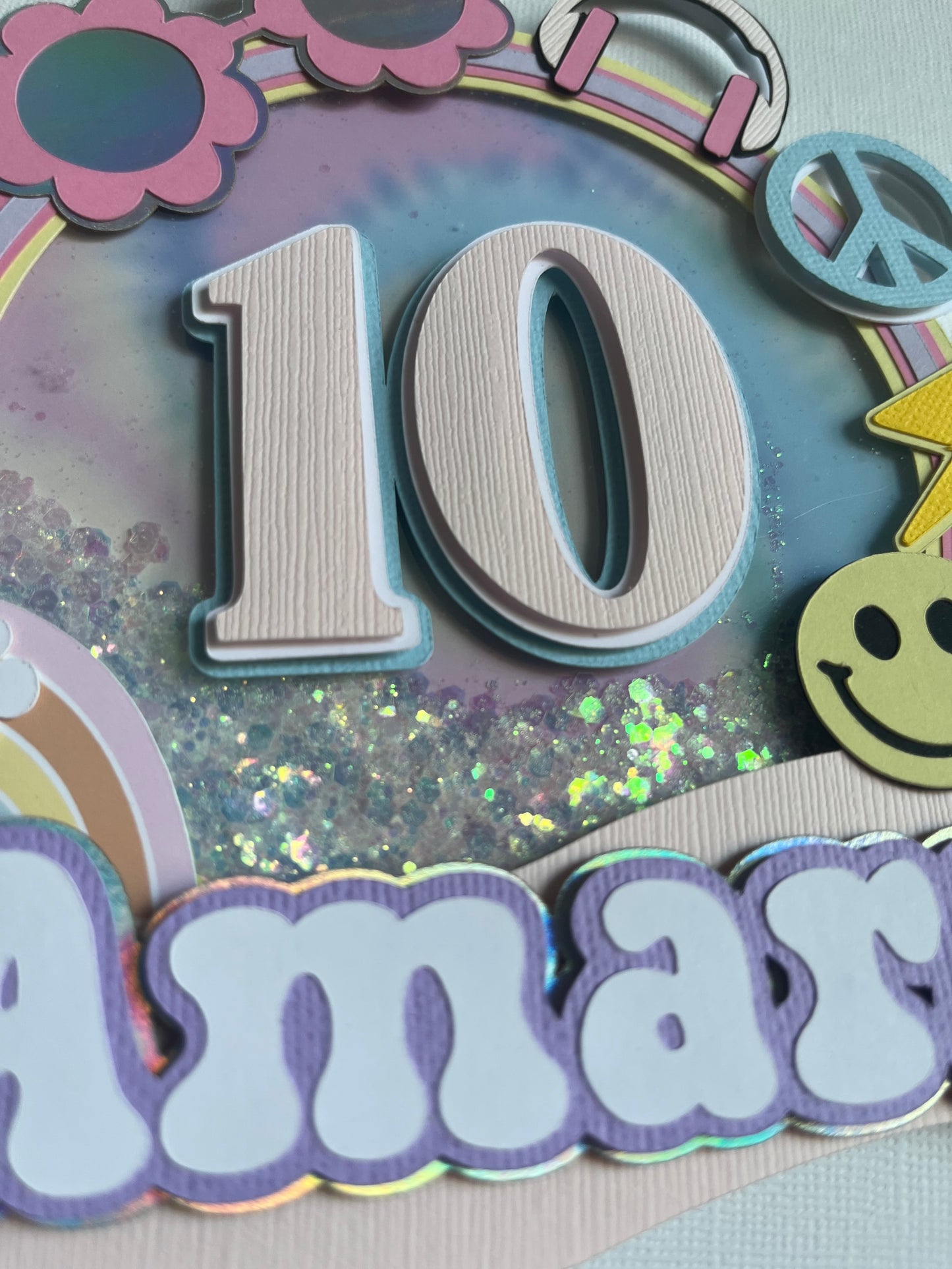 Groovy Cake topper