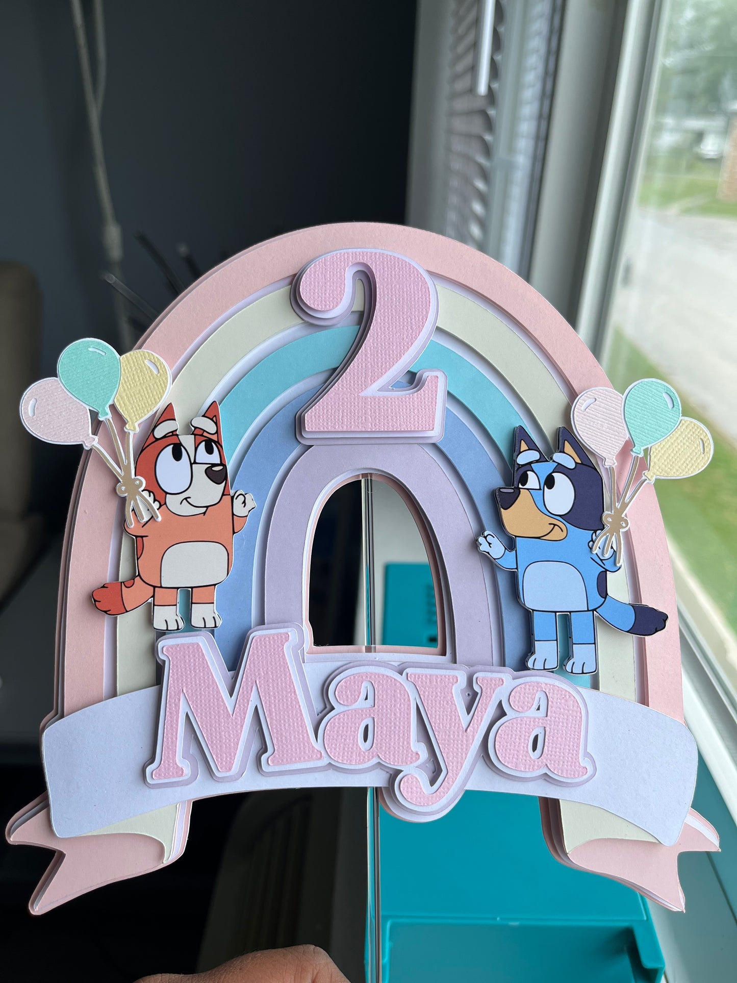 SET Cake Topper, Birthday Banner , 12 Gable Box