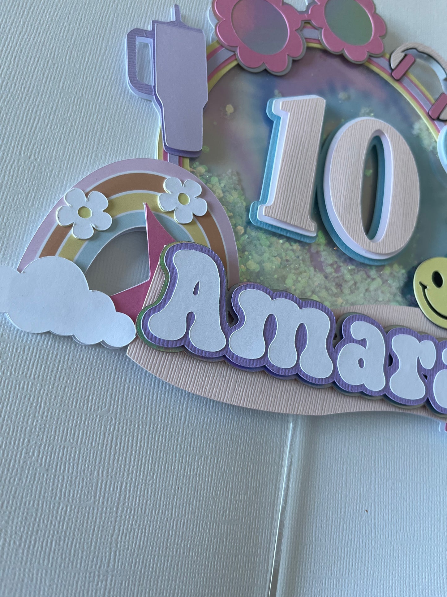 Groovy Cake topper