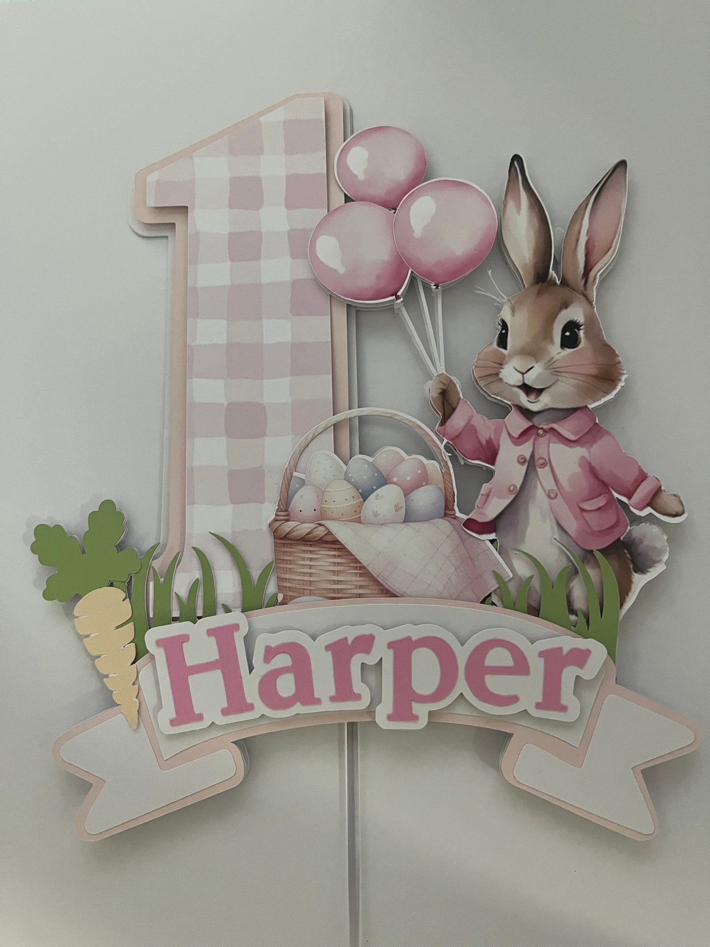 Peter Rabbit Cake Topper