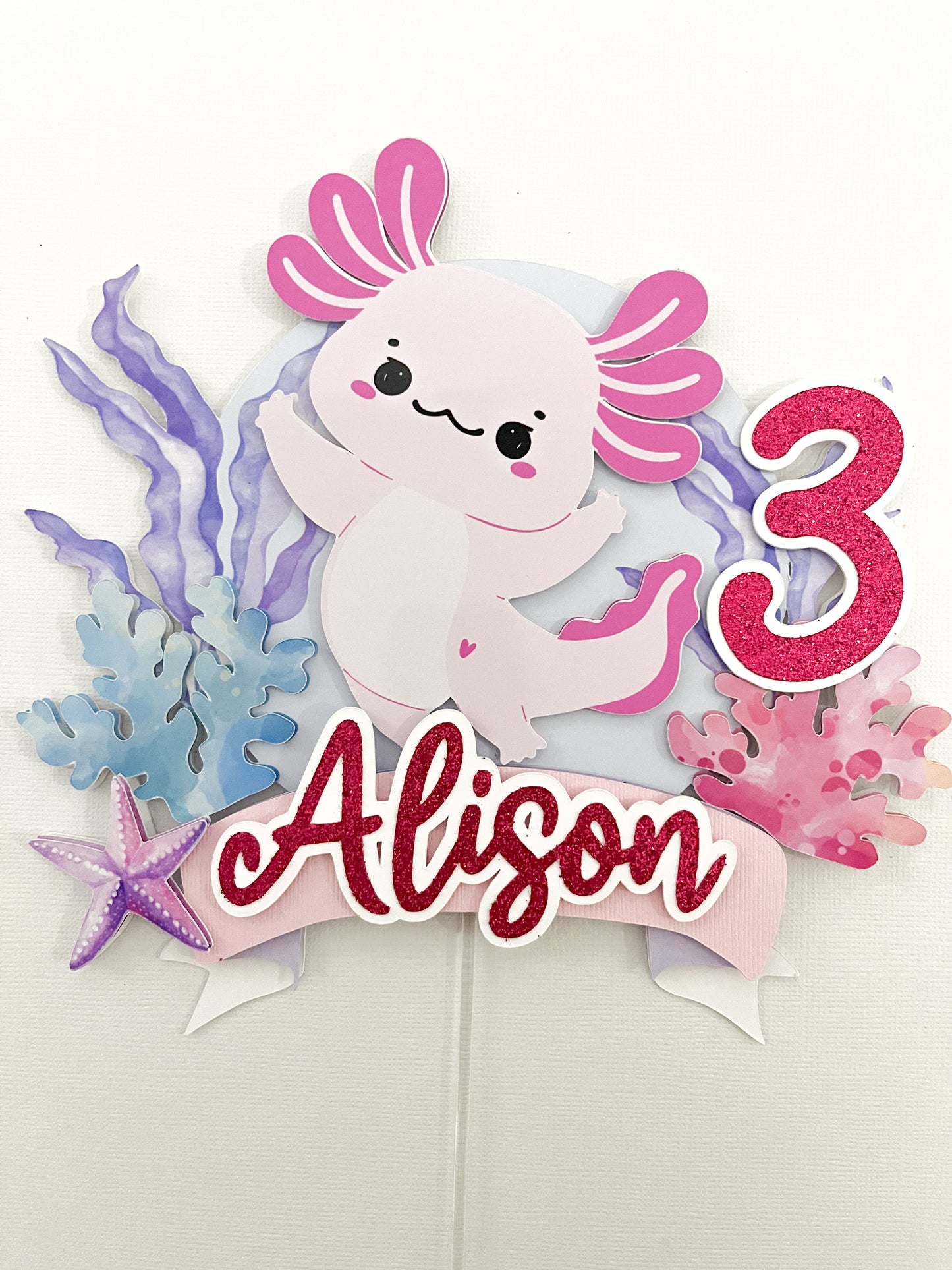 Axolotl Cake Topper