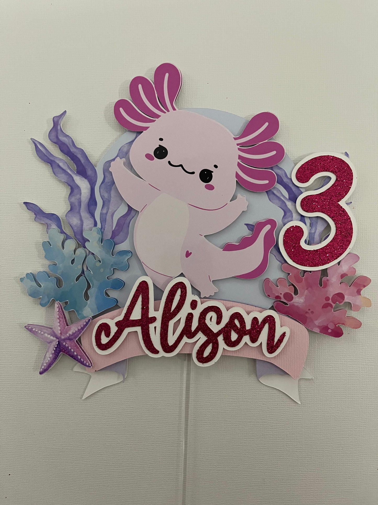 Axolotl Cake Topper