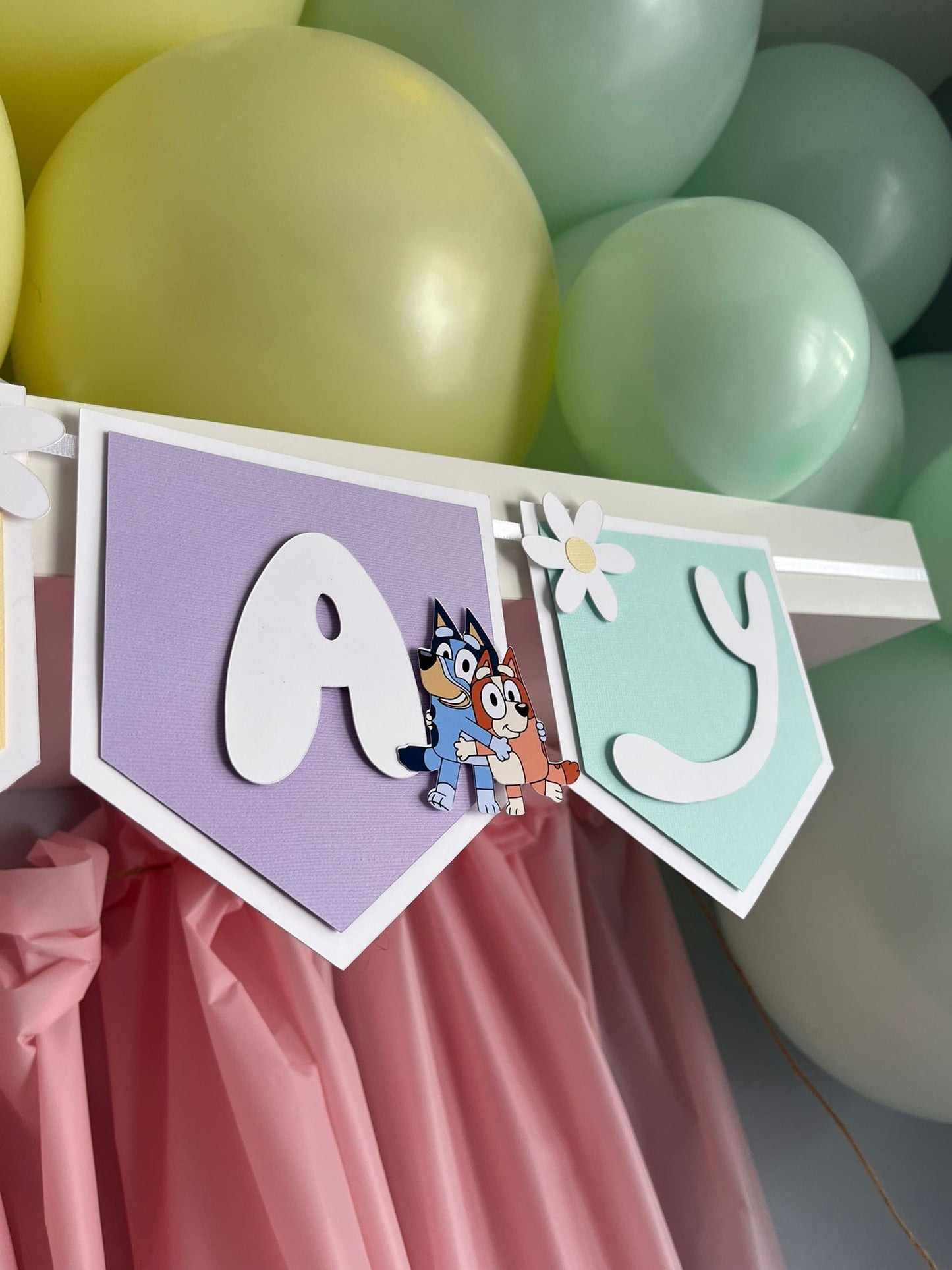 Banner Happy Birthday Bluey