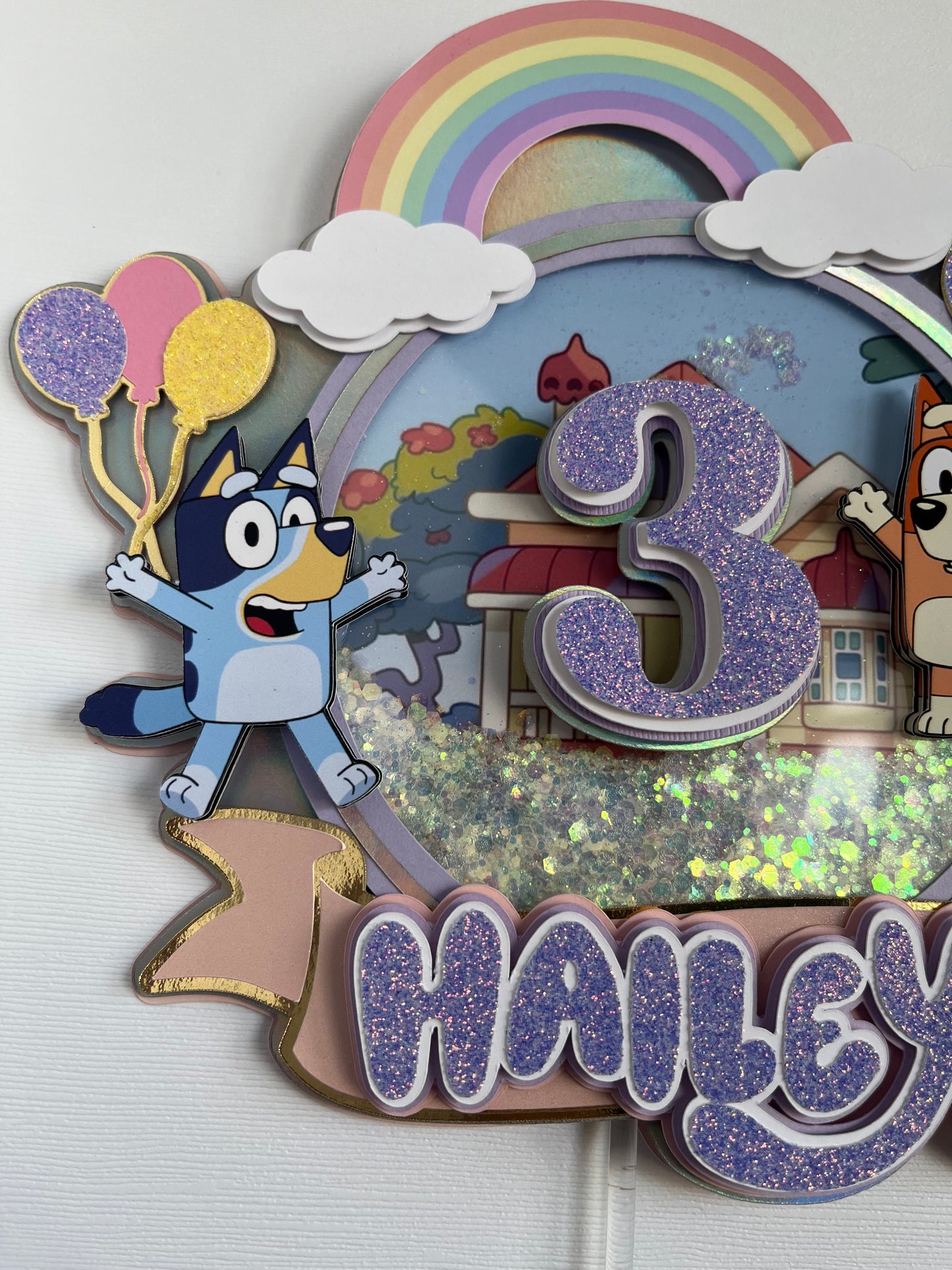 Bluey Cake Topper Shaker