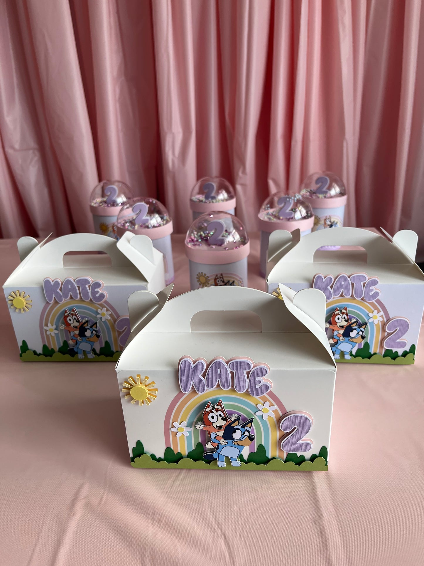 SET Cake Topper, Birthday Banner , 12 Gable Box