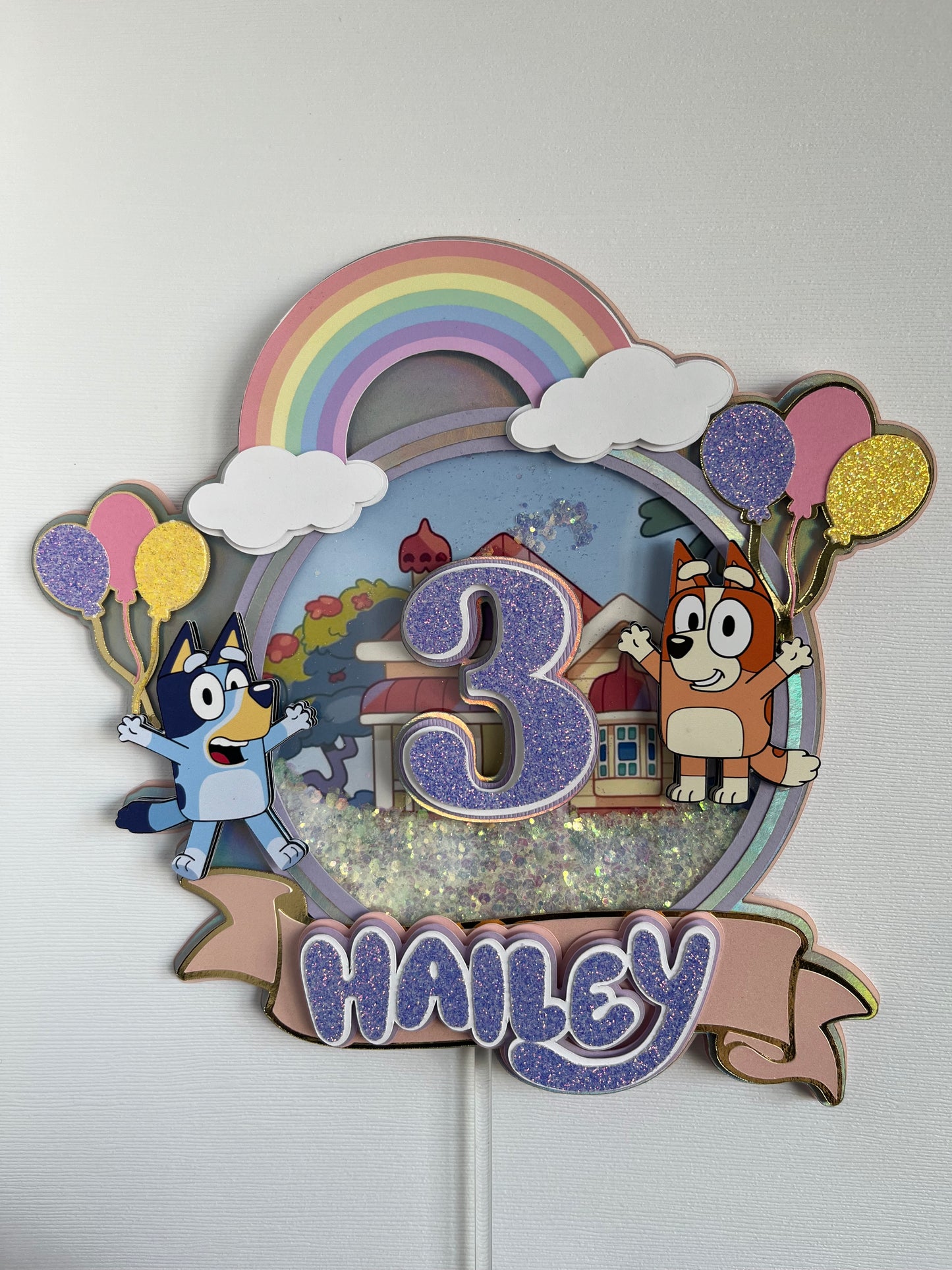 Bluey Cake Topper Shaker