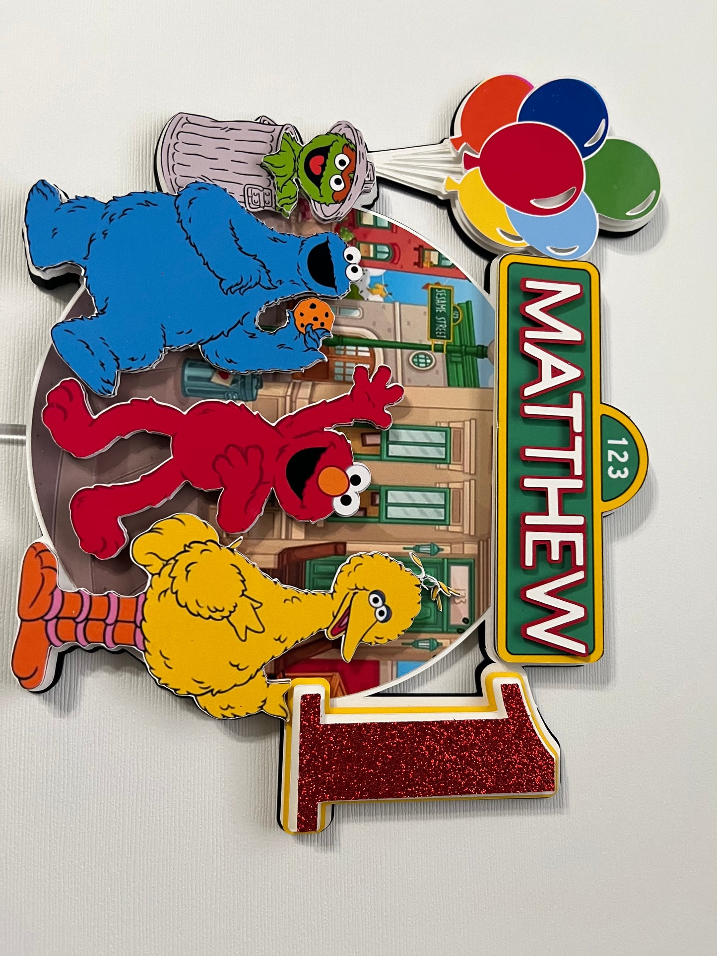 Sesame Place Cake Topper
