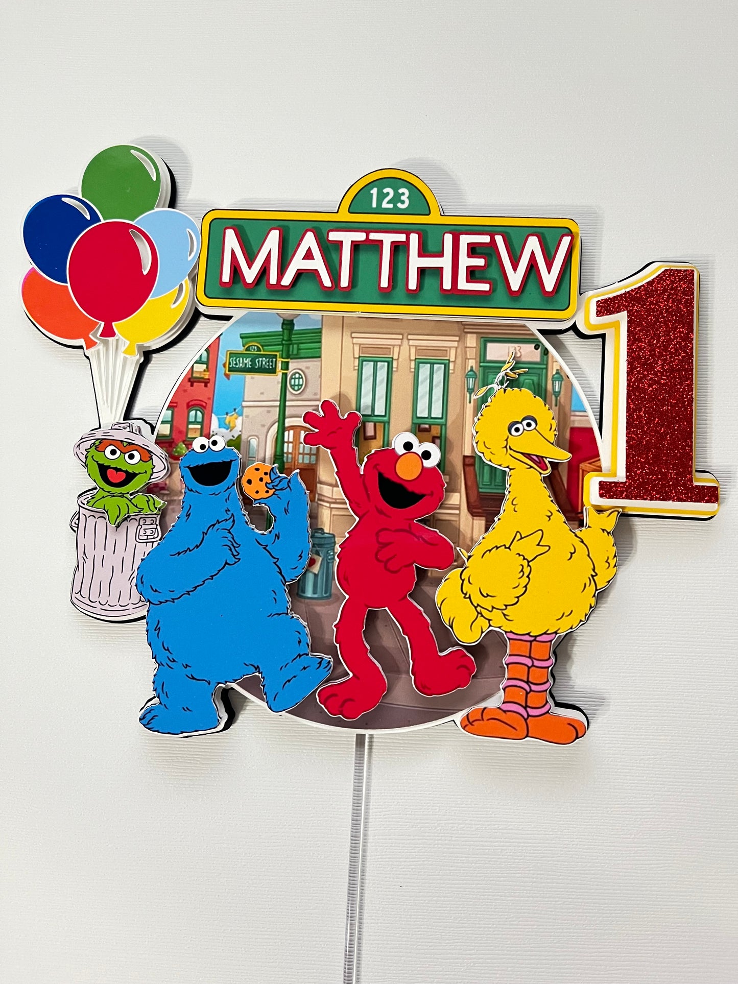 Sesame Place Cake Topper