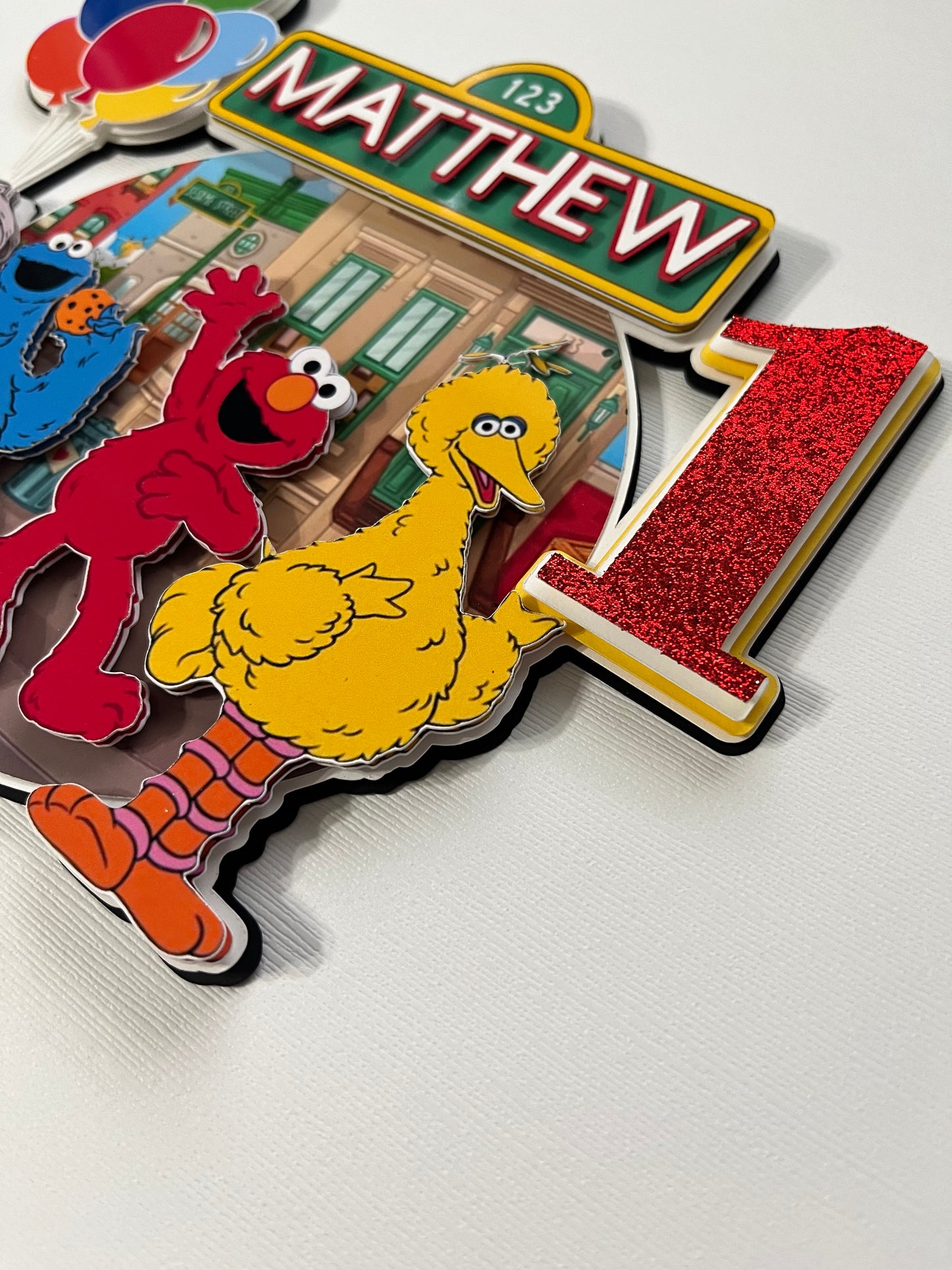 Sesame Place Cake Topper