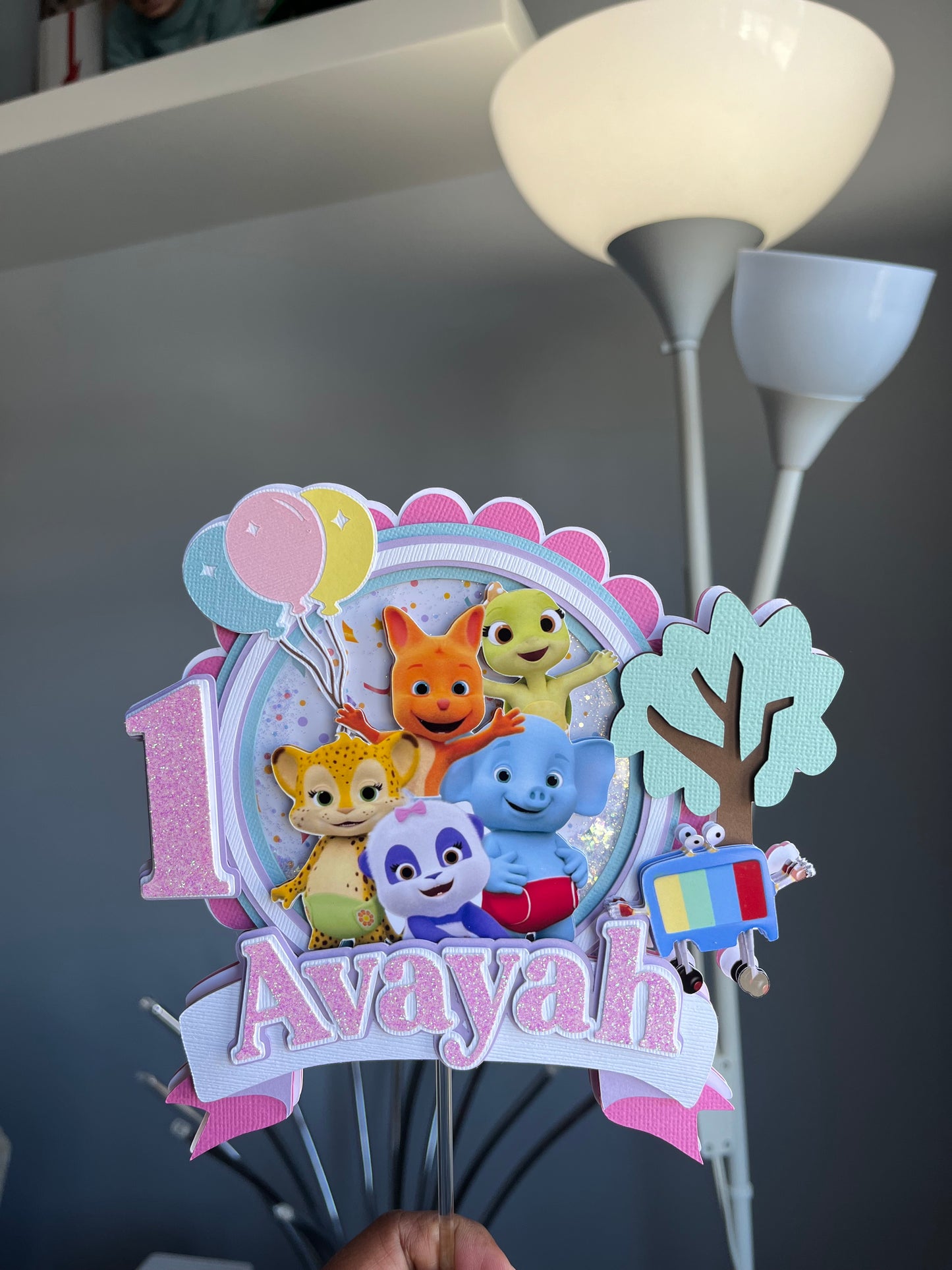 Word Party Cake Topper