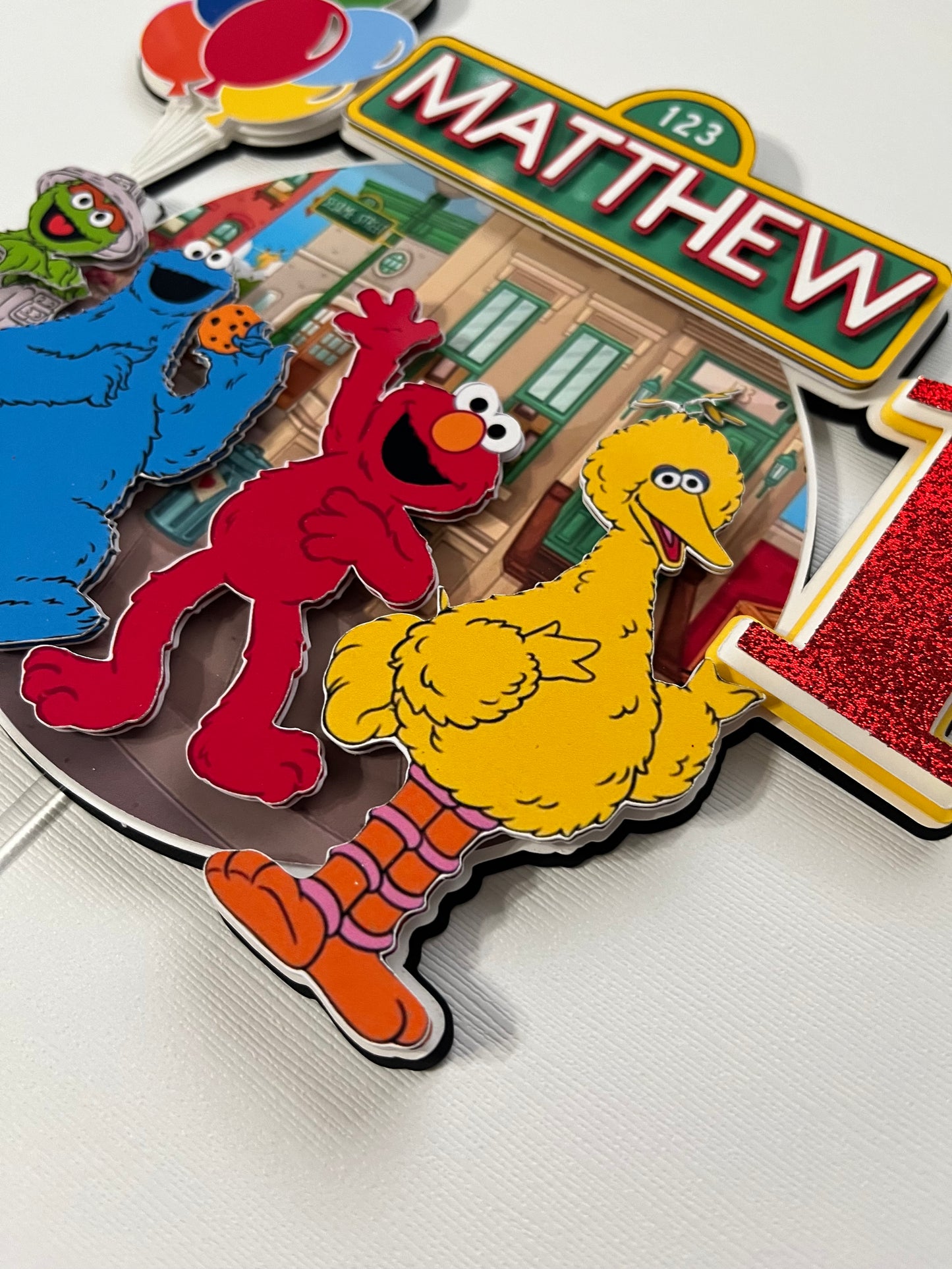 Sesame Place Cake Topper