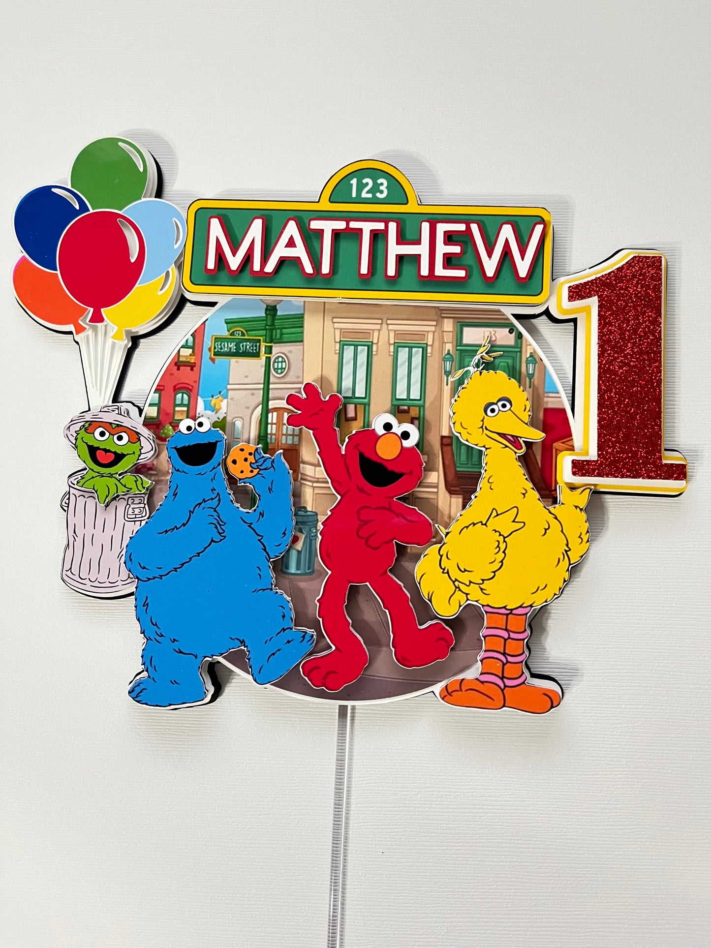 Sesame Place Cake Topper