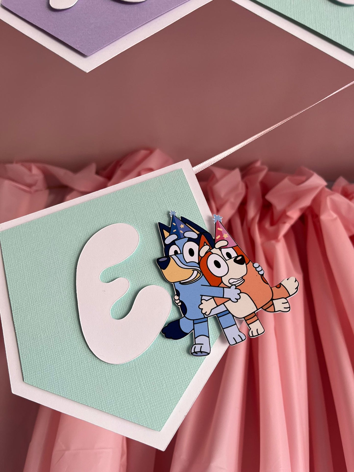 Banner Happy Birthday Bluey