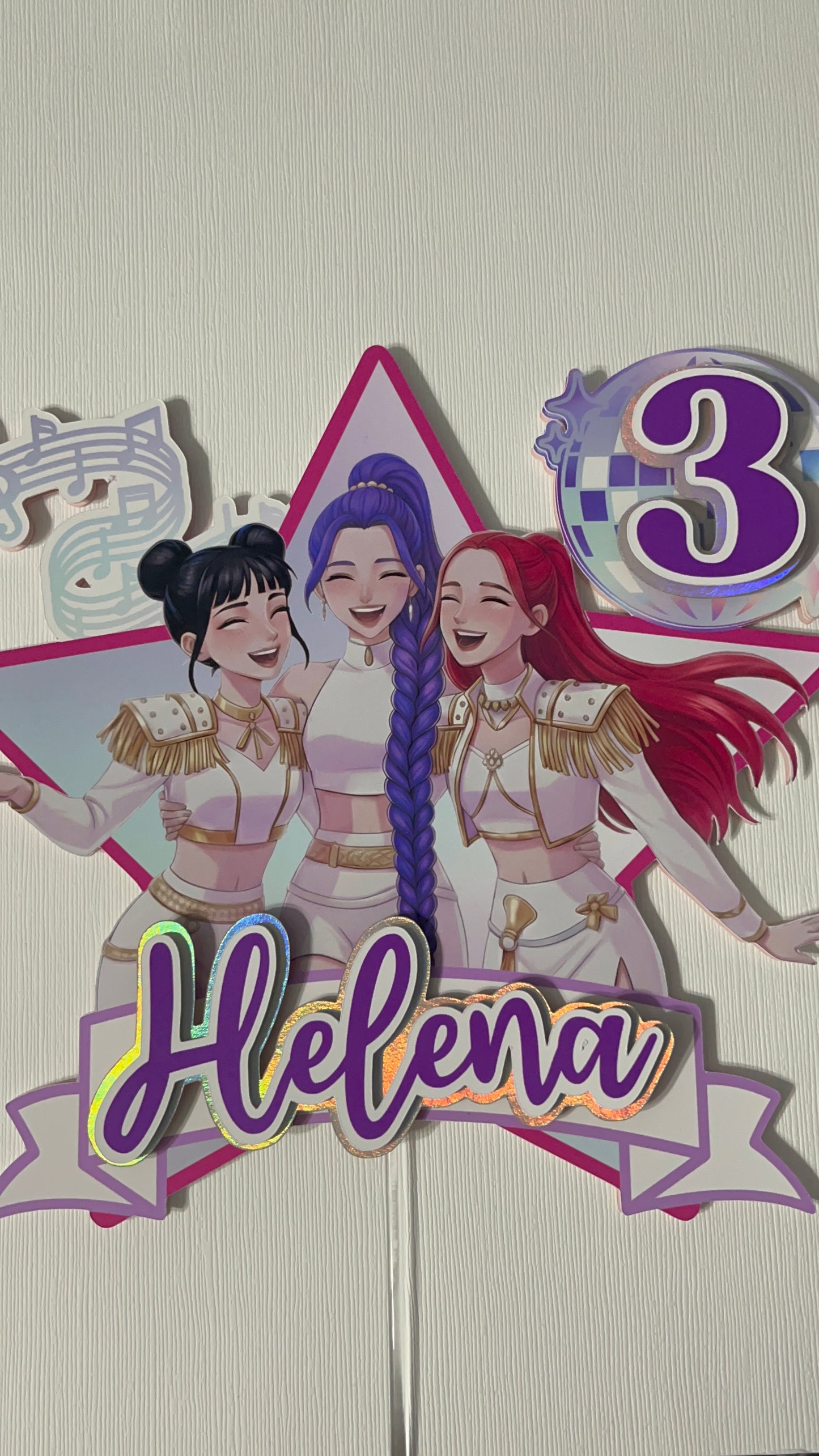 K-pop Cake topper Custom Pop Star Birthday Cake Topper K-Pop Inspired Personalized Birthday Cake Decoration