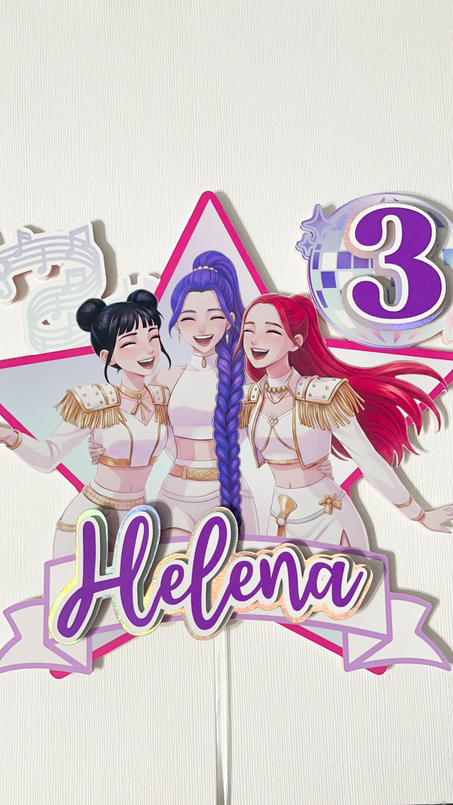 K-pop Cake topper Custom Pop Star Birthday Cake Topper K-Pop Inspired Personalized Birthday Cake Decoration