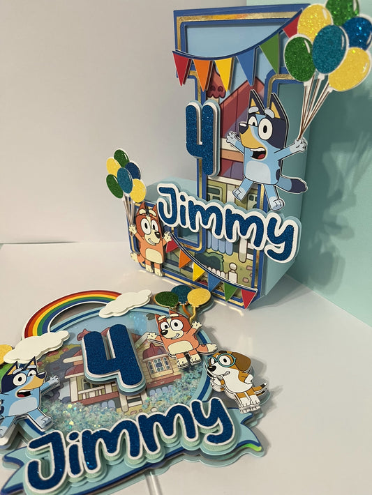 SET BLUEY: CT & 3D LETTER