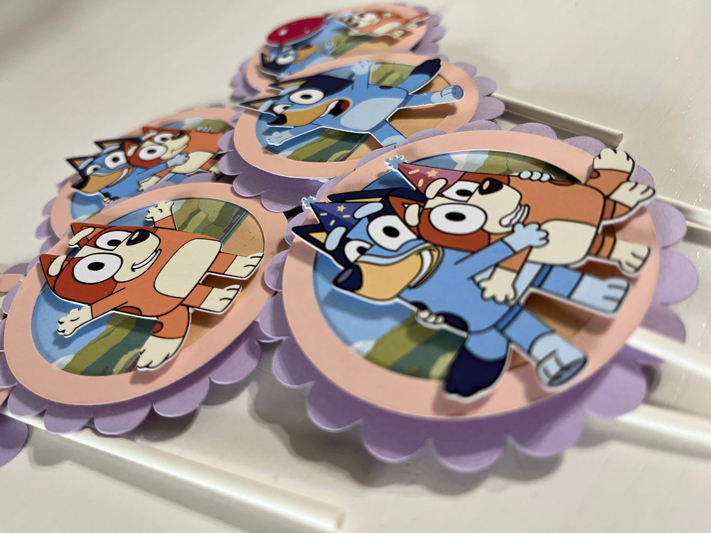 Set of 12 Bluey Cupcake Topper