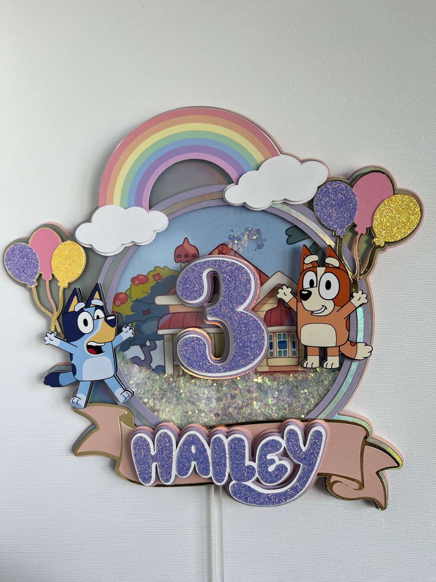 Bluey Cake Topper Shaker