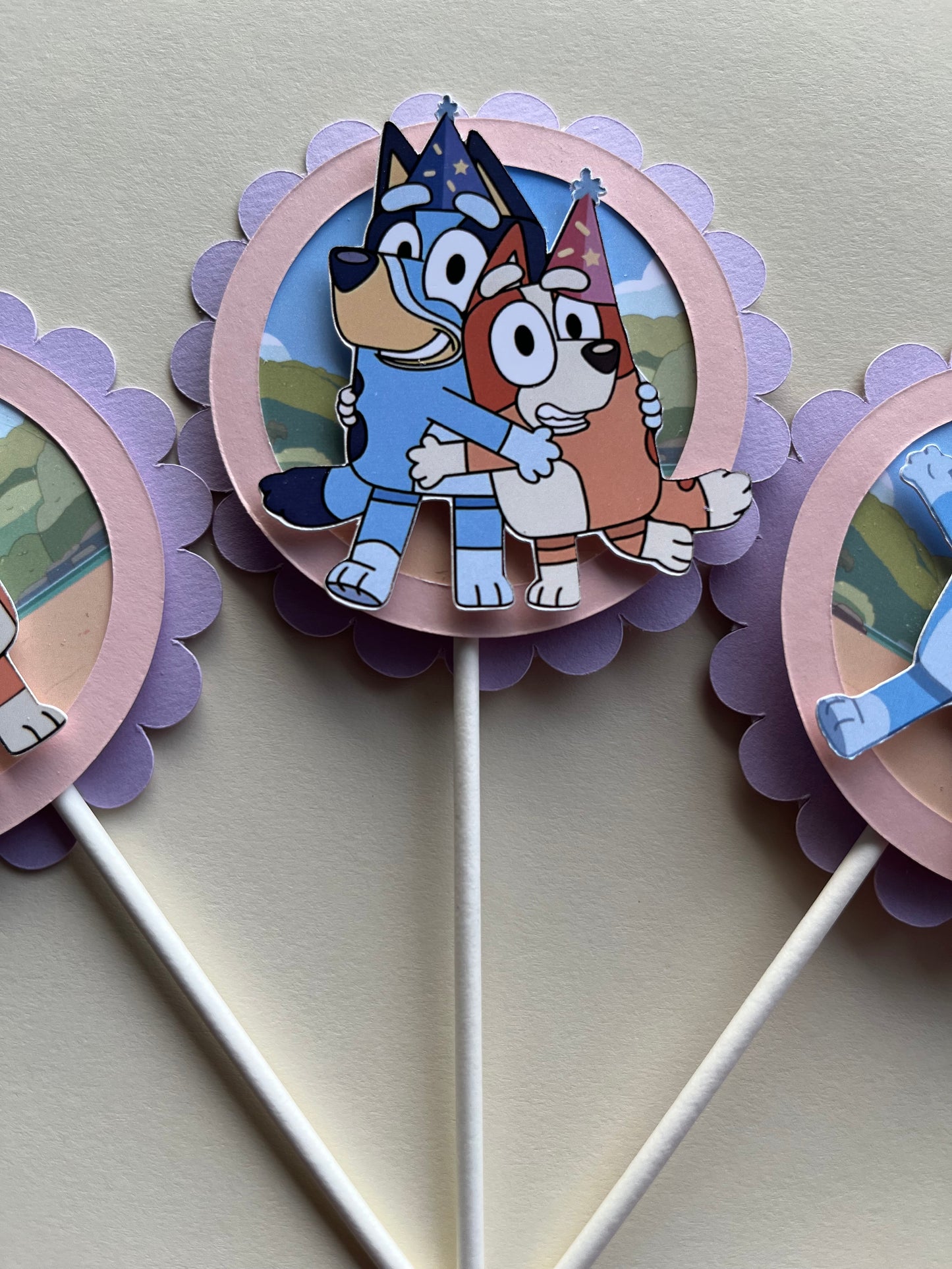 Set of 12 Bluey Cupcake Topper