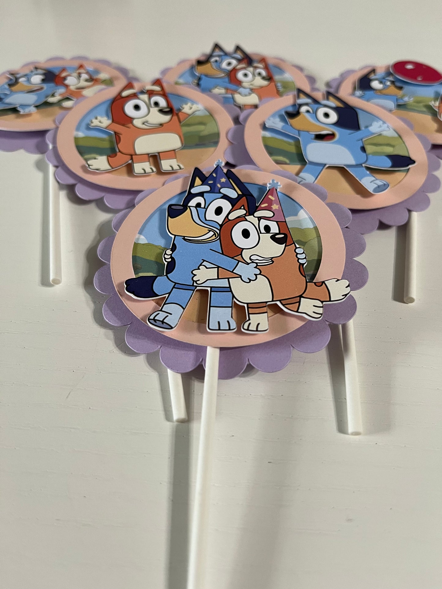 Set of 12 Bluey Cupcake Topper